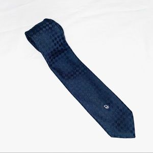 CHRISTIAN DIOR Navy Diamonds Tie